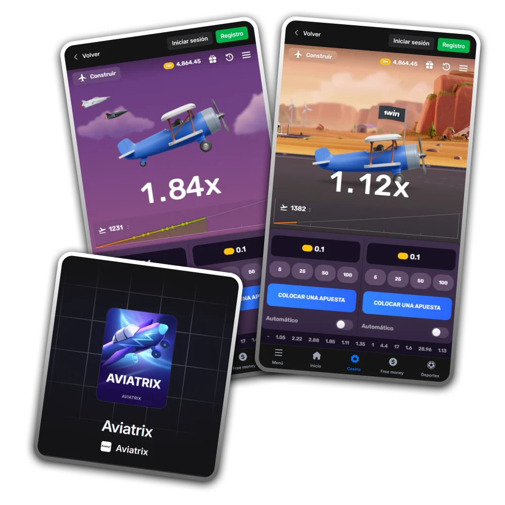 Disfruta del emocionante e innovador juego de tragamonedas Aviatrix en 1win Casino.
