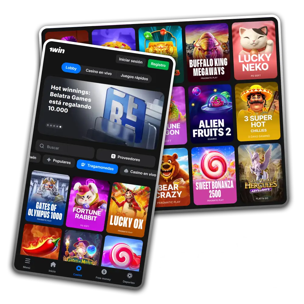 Explora el inmenso catálogo de juegos disponibles en la espectacular plataforma de casino 1win.