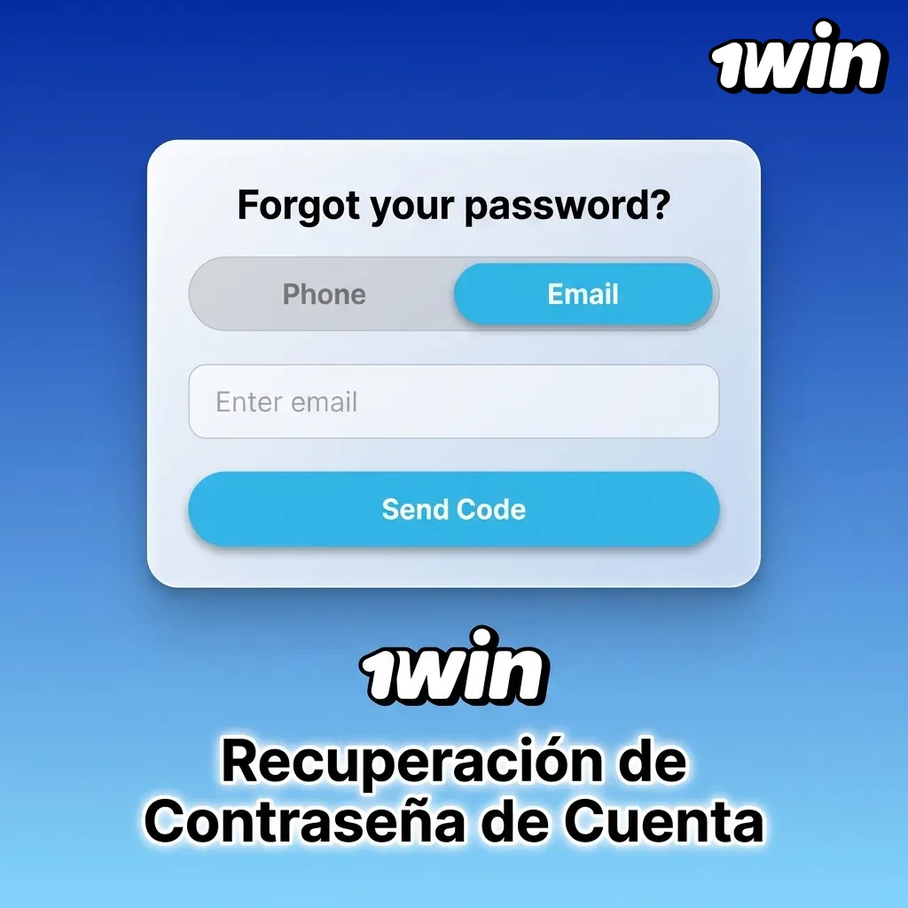 Pantalla de recuperación de contraseña mostrando campos de correo electrónico y opciones de restablecimiento de cuenta