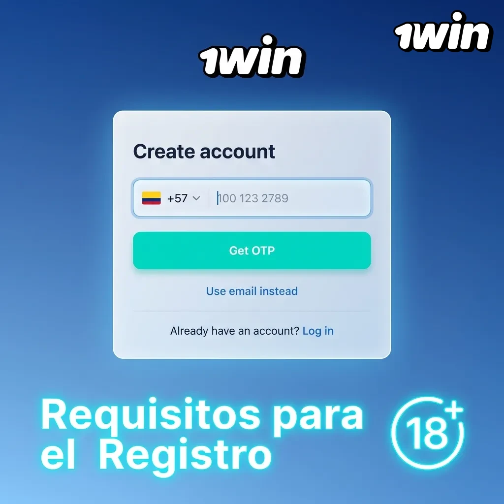 Registration requirements checklist for Colombian online gaming platform showing age, account, and verification rules