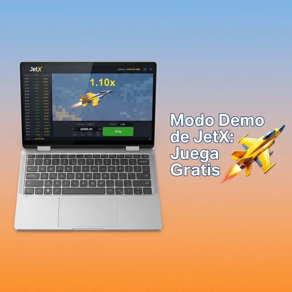 Interfaz del modo demo de JetX mostrando apuestas con créditos virtuales y multiplicadores en tiempo real