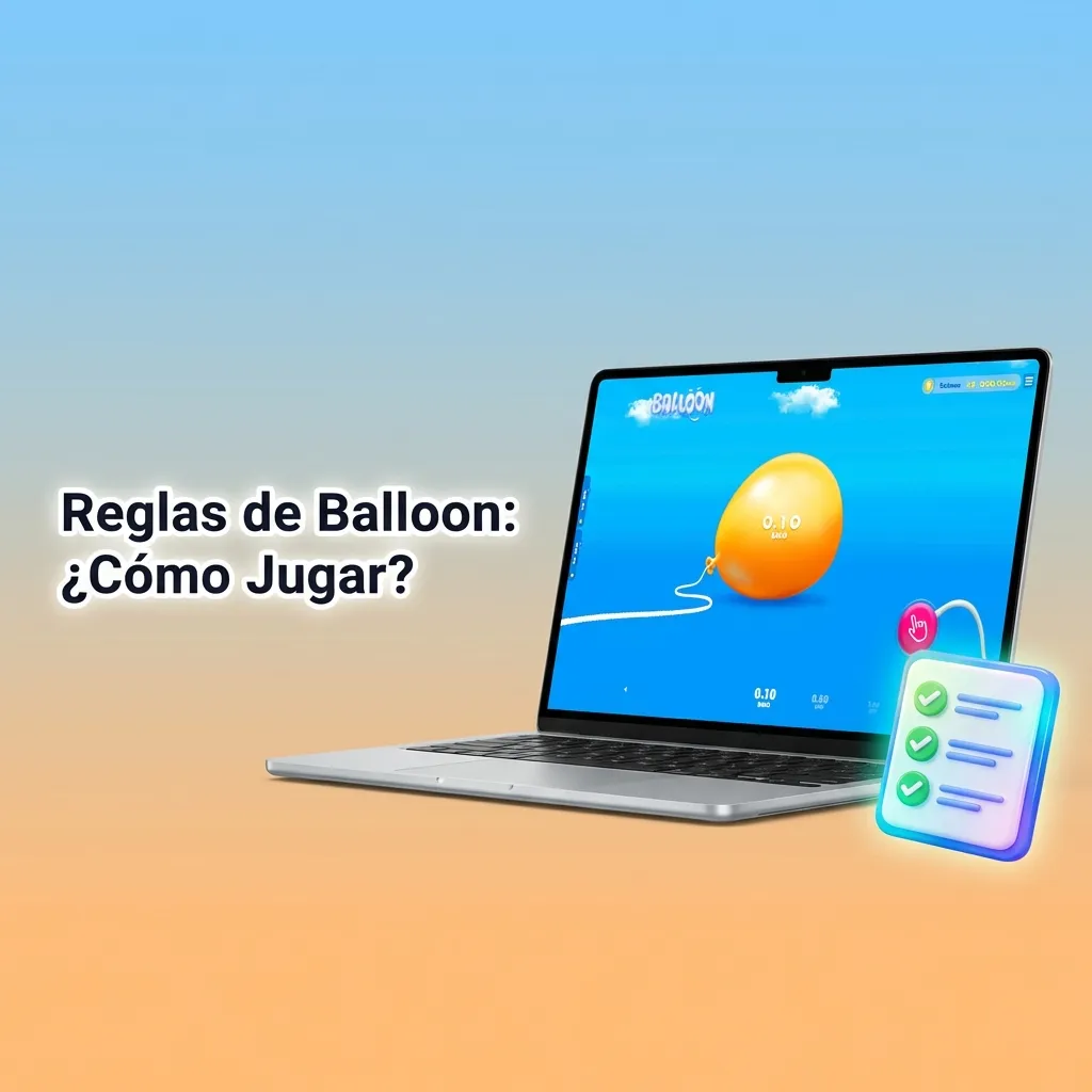 Globo inflándose con multiplicador en pantalla en el juego Balloon, mostrando mecánica de apuesta y retiro antes de explosión