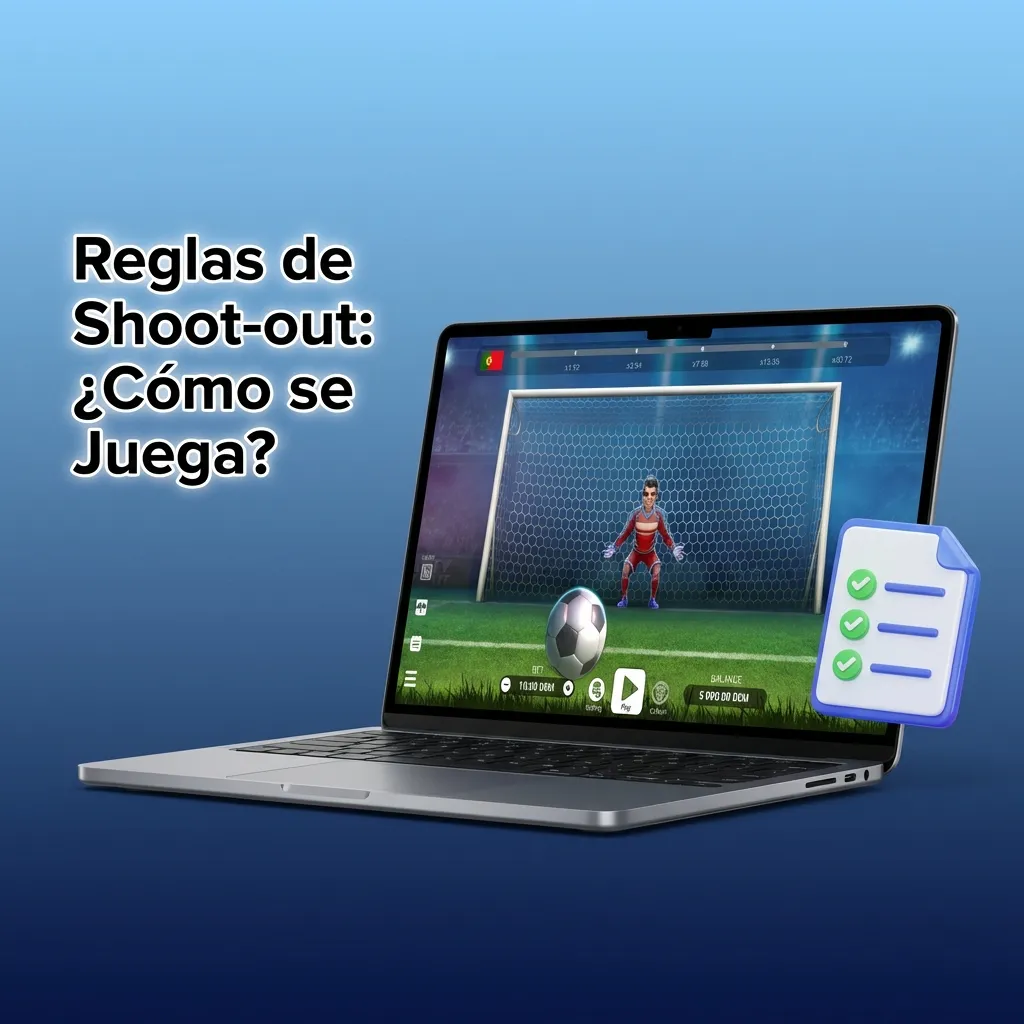 Jugador seleccionando dirección de tiro en juego Penalty Shoot-out con portería dividida en zonas y multiplicadores