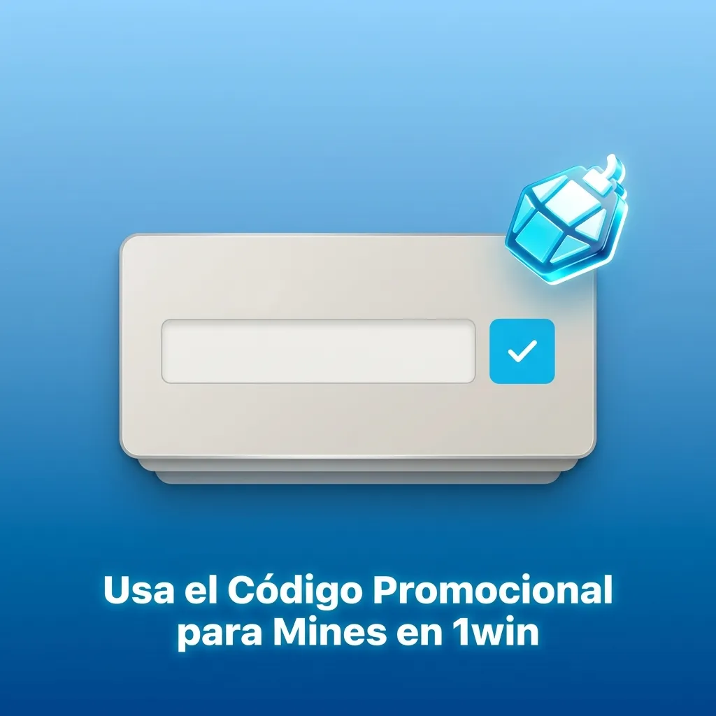 Jugador ingresando código promocional MINESVIP en formulario de registro de 1win para bonos en juego Mines