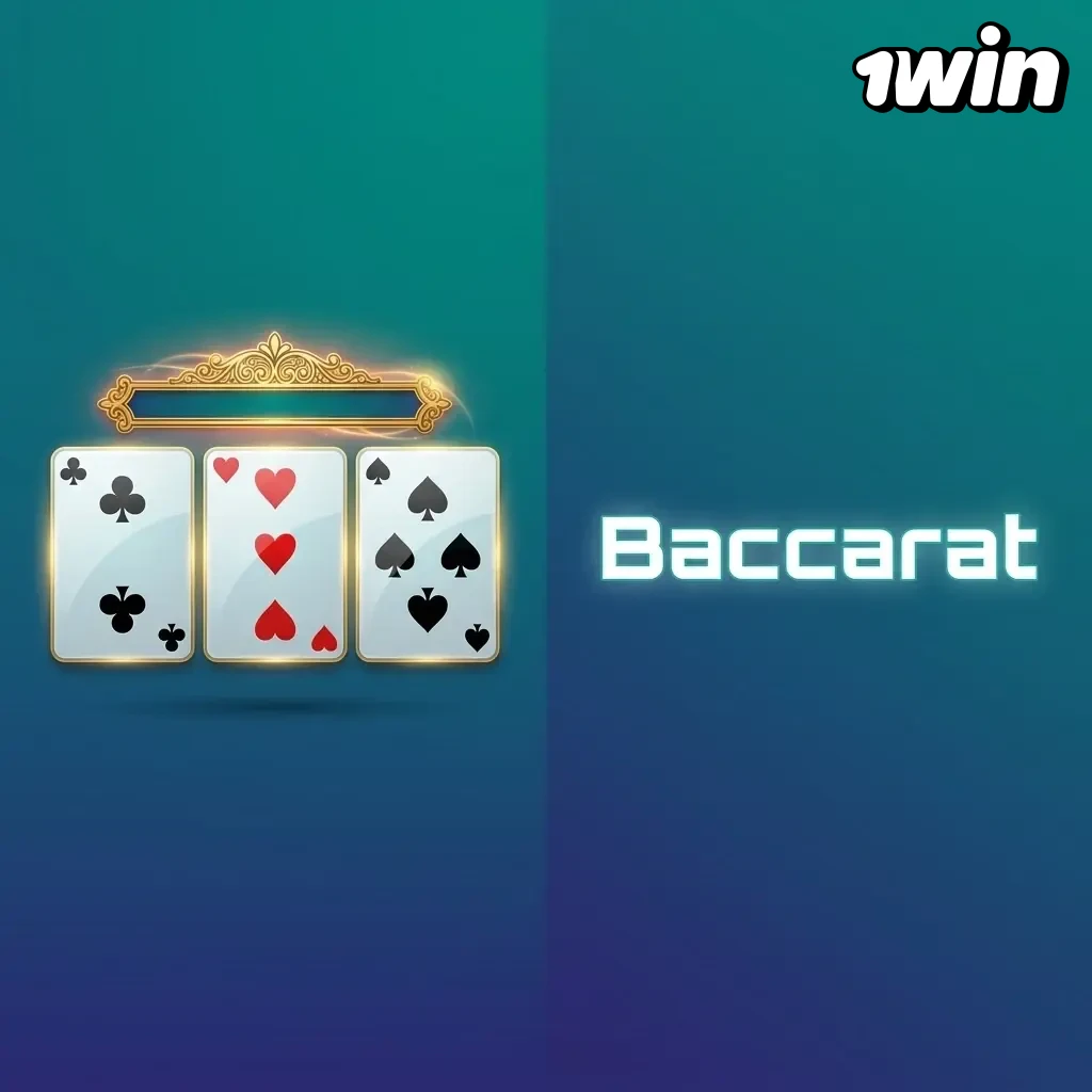 Mesa de baccarat en vivo con crupier repartiendo cartas en 1win Colombia, apuestas al jugador o banquero cerca de 9