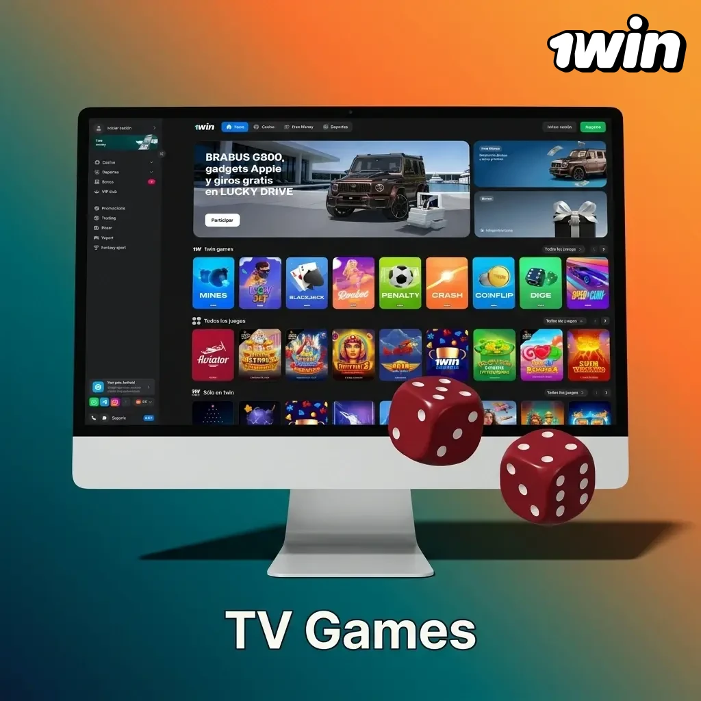 TV Games en 1win: Crazy Time, Monopoly Live y más juegos de casino en vivo transmitidos desde sets profesionales