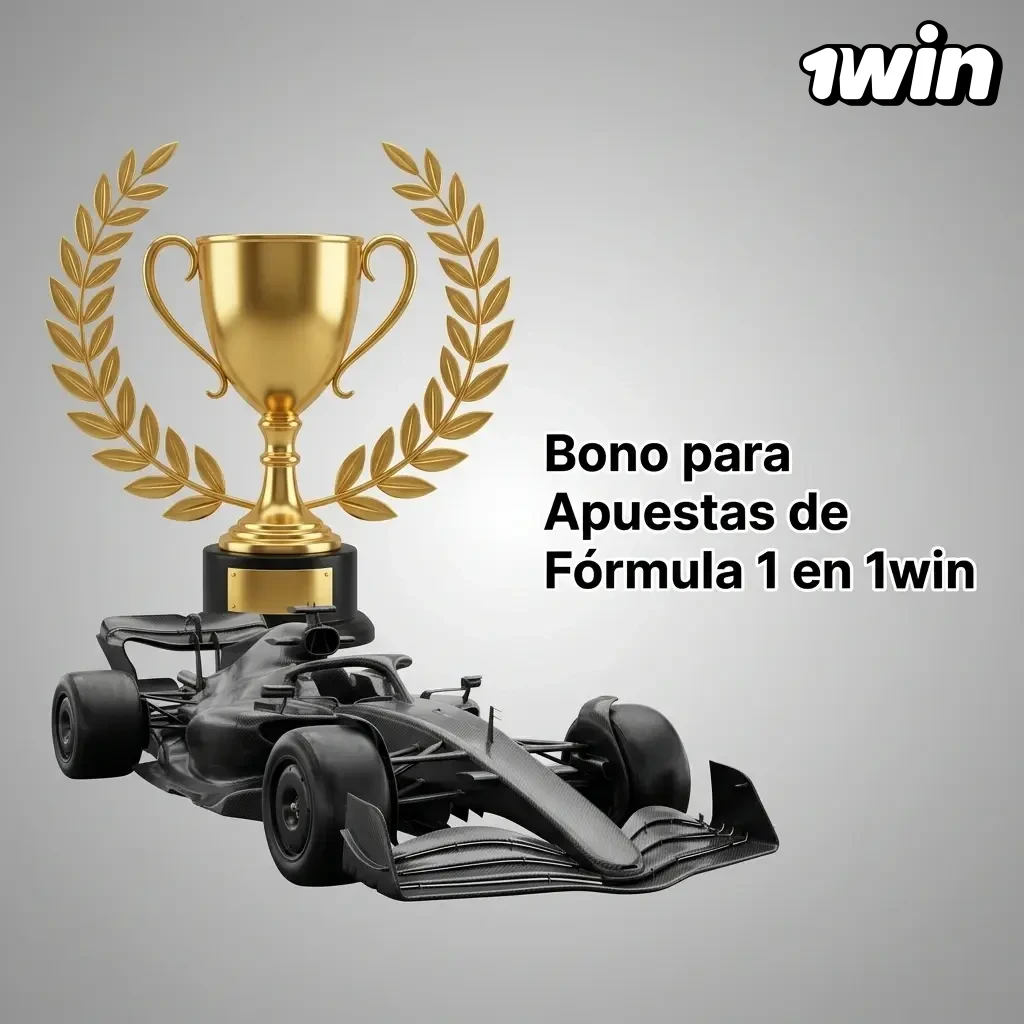 Bono de bienvenida 500% en 1win Colombia para apuestas de Fórmula 1, hasta 8.000.000 COP