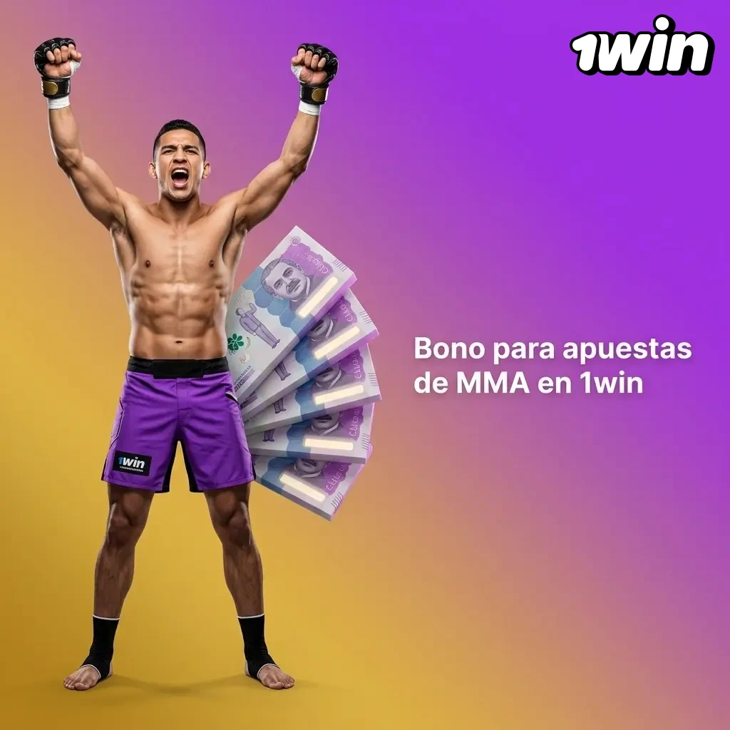Bono de bienvenida 500% en 1win para apuestas de MMA, hasta 8.000.000 COP en Colombia
