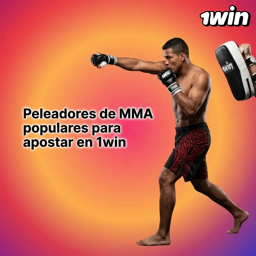 Peleadores populares de MMA como Jon Jones, McGregor y Topuria disponibles para apostar en 1win