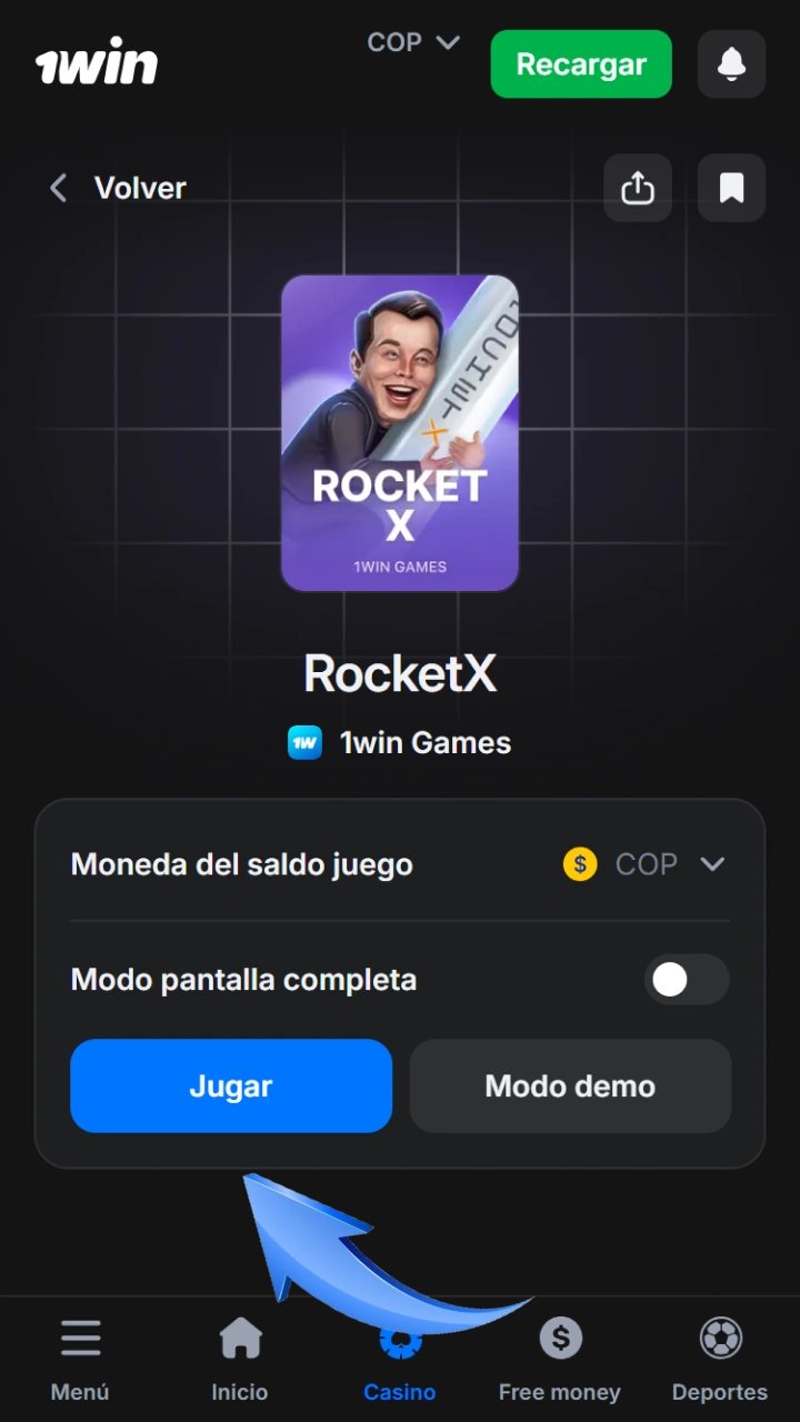 Elige tu juego exclusivo preferido dentro del amplio catálogo interactivo de 1win.