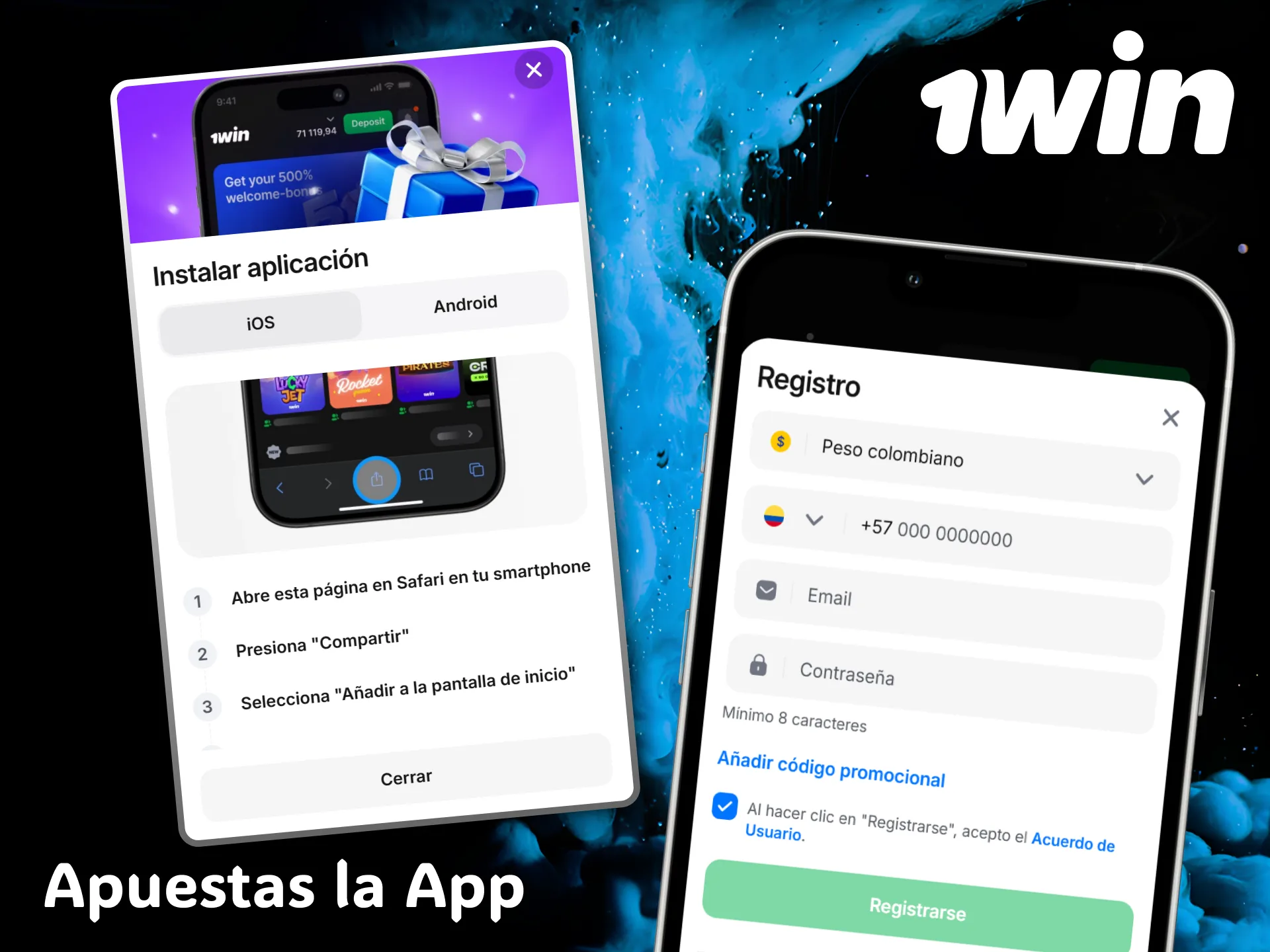 Instala la cómoda aplicación móvil de 1win para seguir tus partidas de LoL.