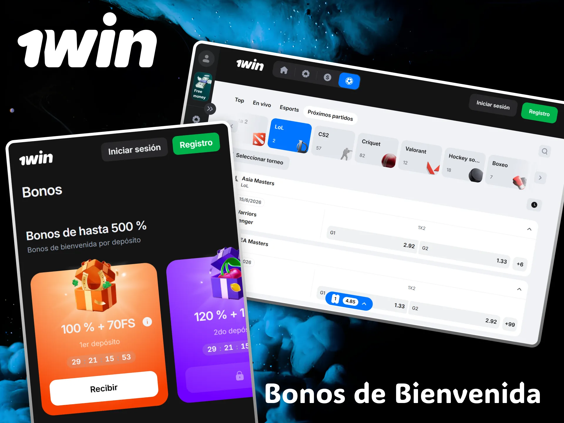 Reclama tu generoso bono de bienvenida para multiplicar tus jugadas de LoL en 1win.