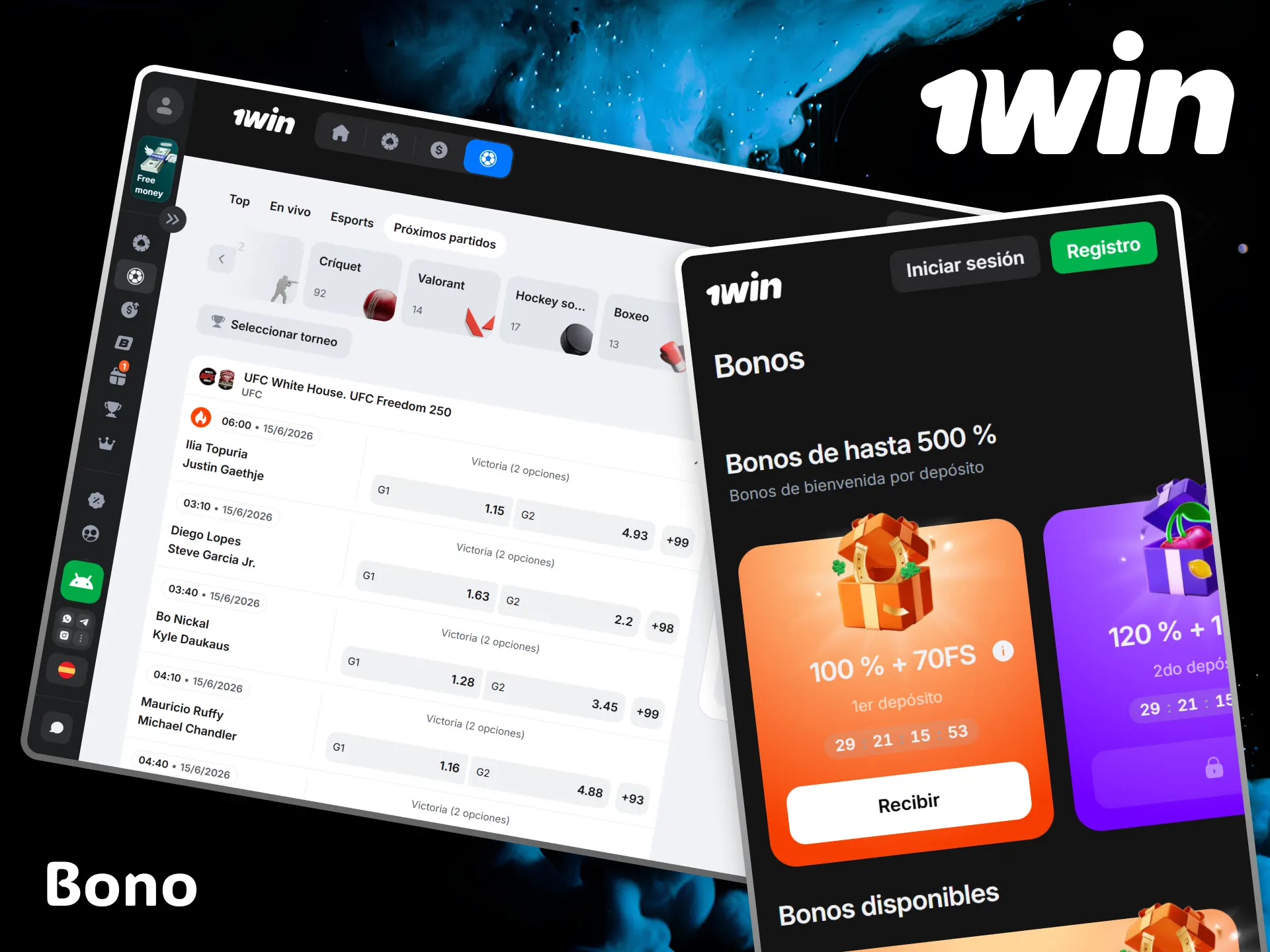 Reclama tu magnífico bono de bienvenida para multiplicar tus apuestas de MMA en 1win.