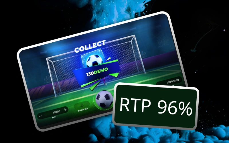 El juego rápido Penalty Shoot-out en casino 1win destaca por su rentable RTP del 96%.