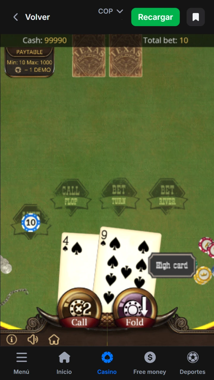 Juega tu primera mano de Poker y gana grandes premios en casino 1win.