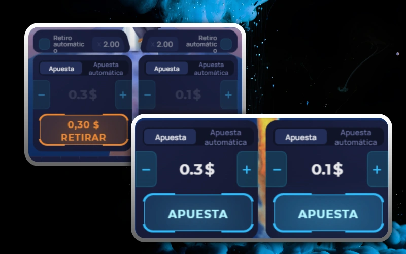 Configura una doble apuesta simultánea en Rocket X y asegura tus retiros en casino 1win.