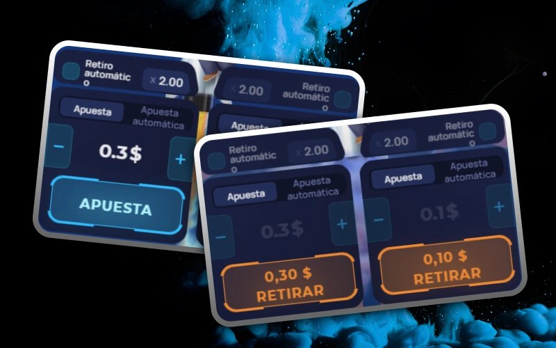 Utiliza la función de doble apuesta en Rocket X para maximizar tus ganancias en 1win.